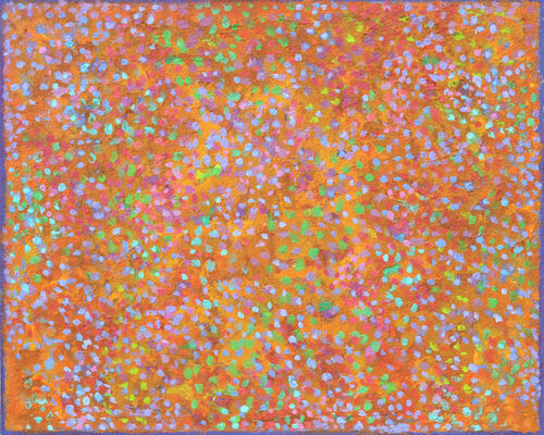 'Clusters 23' acrylic on board 50x40cm 2022