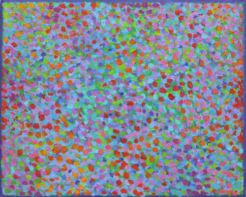 'Clusters 22' acrylic on board 30x24cm 2022
