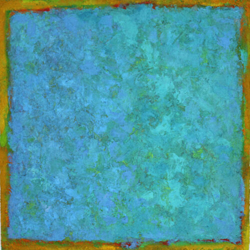 'Blue to Blue' 40x40cm acrylic on board 2919