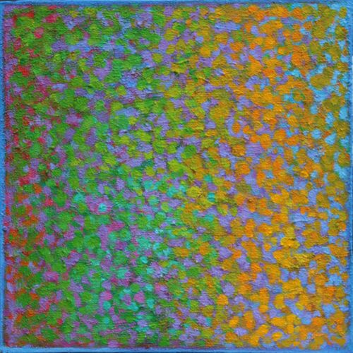 'Diffused Chords 4' acrylic on board 35x35cm 2025