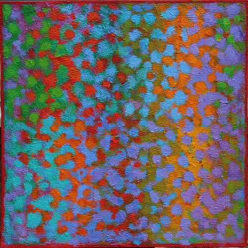 'Diffused Chords1' acrylic on board 35x35cm