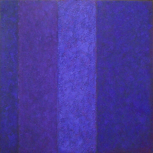 '8 Series, 3. Violet 2.1.2.2.1.' 60x60cm Acrylic on canvas 2005 (Private Collection)