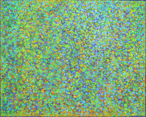 'Giverny 2' acrylic on canvas 100x80cm 2020 (Private Collection}