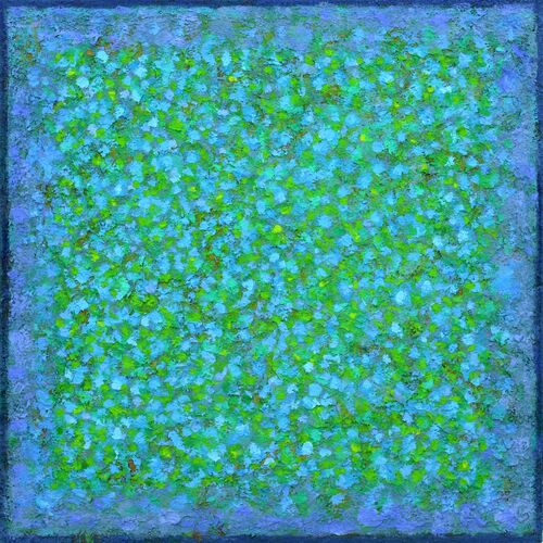 'Green View' acrylic on board 40x40cm 2019