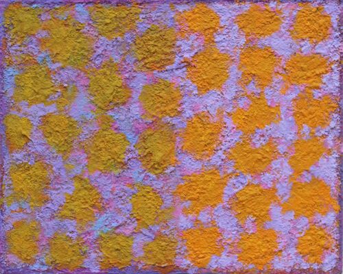 'Half & Half 1' 30x24cm acrylic on board 2024