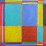 'Square Rotation 3' 45x45cm acrylic on canvas 2002
