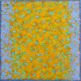 'Yellow Burst 2' 36x36cm acrylic on canvas 2019