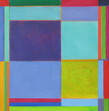 'Square Rotation 5' 45x45cm acrylic on canvas 2002