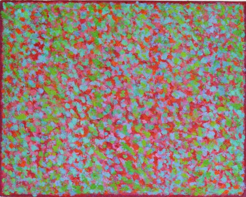 On Reflection 18 acrylic on board 30x24cm 2020