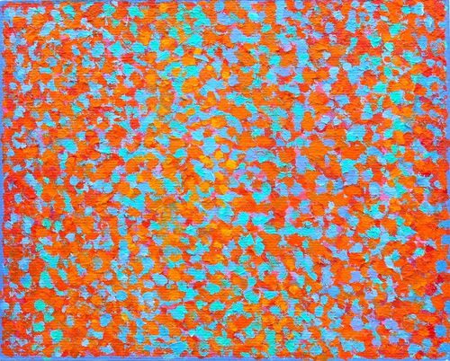 'On Reflection 23' acrylic on board 30x24cm 2021