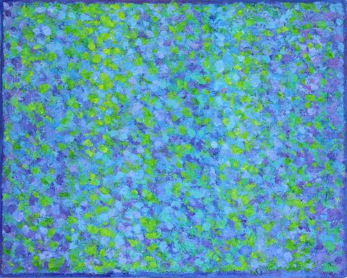 'On Reflection 25 acrylic' on board 30x24cm 2020