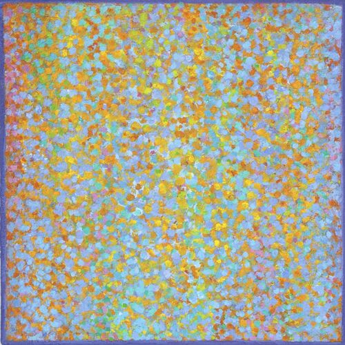 'On Reflection 8' acrylic on board 40x40cm 2020