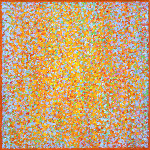 'On Reflection 9' acrylic on board 40x40cm 2021(Private Collection)