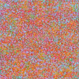 'Orange Gathering 1' acrylic on canvas 85x85cm 2024