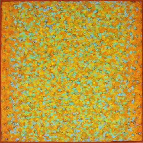 'Orange to Orange' acrylic on canvas 60x60cm 2019