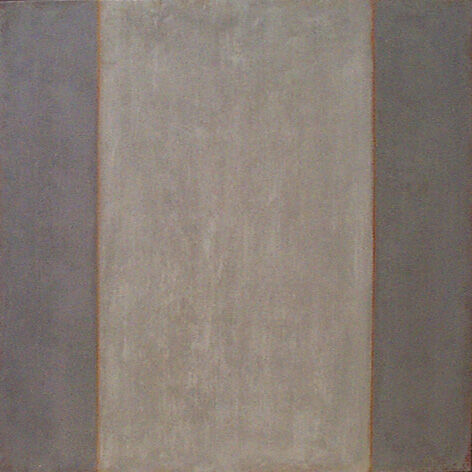 'Grey on Grey 1.' Acrylic on canvas 60x60cm 2004