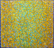 'Yellow Rework 1974-2025' oil on canvas 100x92cm 2025