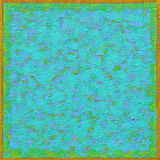 'Spring Morning - Blue Green Yellow' 36x36cm acrylic on canvas 2016