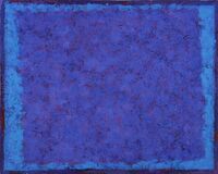 'Blue Sheet 3' acrylic on board 24x30cm 2018