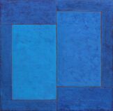 'Blue Shift' 90x90cm acrylic on canvas 2006 (Private Collection)