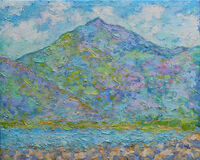 'Yr Wyddfa ( Mt.Snowdon) from Harlech' Oil on canvas 2025