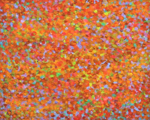 'Swarm 1' acrylic on board 24x30cm 2020