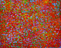 'Swarm 2' acrylic on board 24x30cm 2020