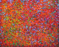 'Swarm 2' acrylic on board 24x30cm 2020