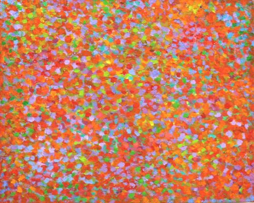 'Swarm 3' acrylic on board 24x30cm 2020