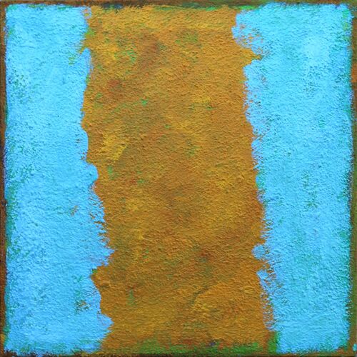 'Tilt 1' 30x30cm acrylic on board 2017 (Private Collection)