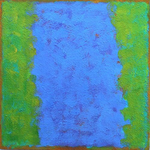 'Tilt 2' 30x30cm acrylic on board 2017