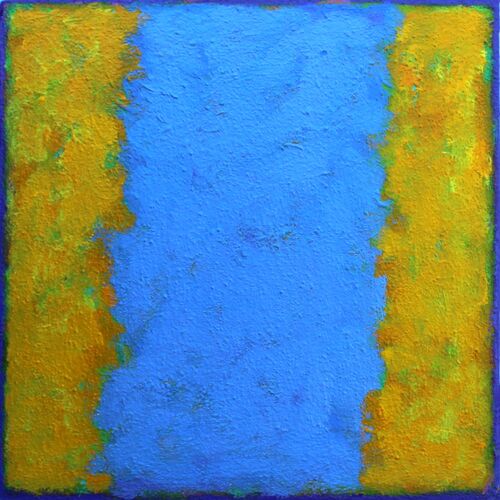 'Tilt 3' 30x30cm acrylic on board 2017 (Private Collection)