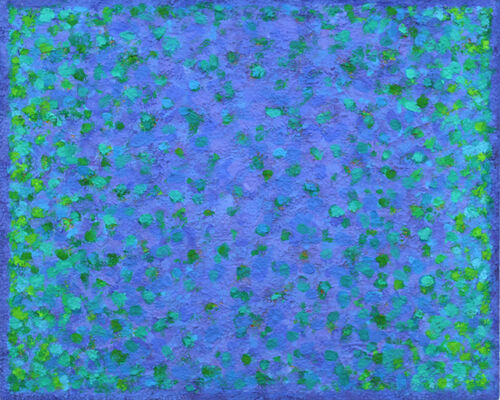 'Blue Blue transition 3' acrylic on board 50x40cm 2019