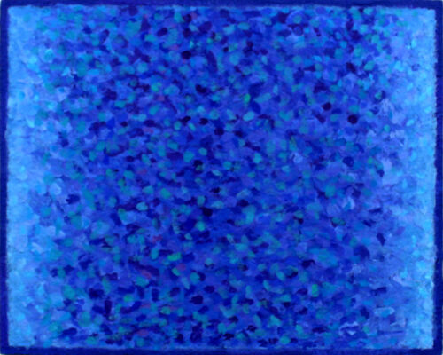 'Blue Blue Transition 4' acrylic on board 50x40cm 2019