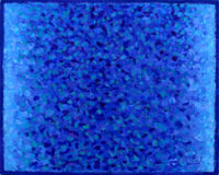 'Blue Blue Transition 4' acrylic on board 50x40cm 2019