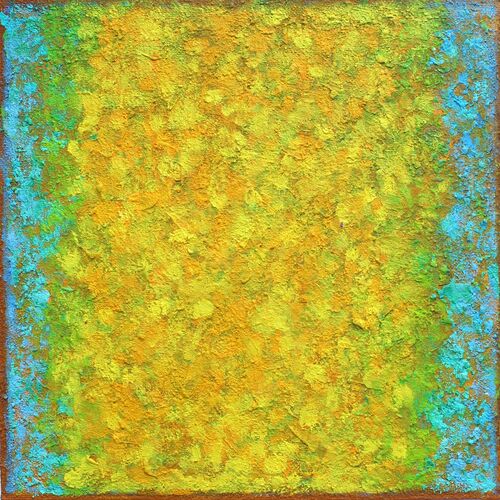 'Yellow  Blast' acrylic board  40x40 2018