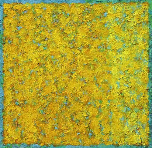 'Yellowing' 40x40cm acrylic onboard 2019