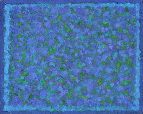 'Carpet 4' 30x24cm acrylic on board 2018