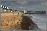 Southwold pier and beach huts