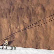 On the bench at dawn