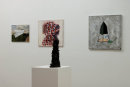Exhibition install at The Lion and Lamb Gallery, London, March-April 2014, Enclosures/ Elsewhere. Second Novelty At Square Pier, panel to the right