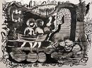 Abroad is Another Light Year, 2019, indian ink on paper, 28x38cms