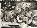 An Adventurer Would Embark, 2019, 57x77cms, ink on paper