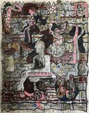 The Underland keeps its secrets well, 160x130cm, 2020, ink, gesso, acrylic on paper