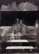 After The Speeches, 2016, 38x28cms, ink and gesso on paper