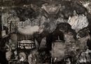 An Unnamable Past, 2016, gesso and ink on paper, 110x160cms