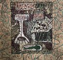 As Merlin speaks I feel a quick, eerie sense of the world shifting irreversibly around me, 164x182cm, 2020, oil on unstretched canvas