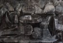 Ianus Lost, 2016, 110x160cm, indian ink and gesso on paper