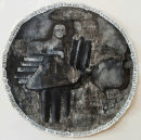 If Stones Could Talk, 2017, ink, gesso, acrylic on paper, 110cm diameter