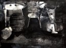 Purely In her Head, 2015, gesso and ink on paper, 57x77cms PRIVATE COLLECTION